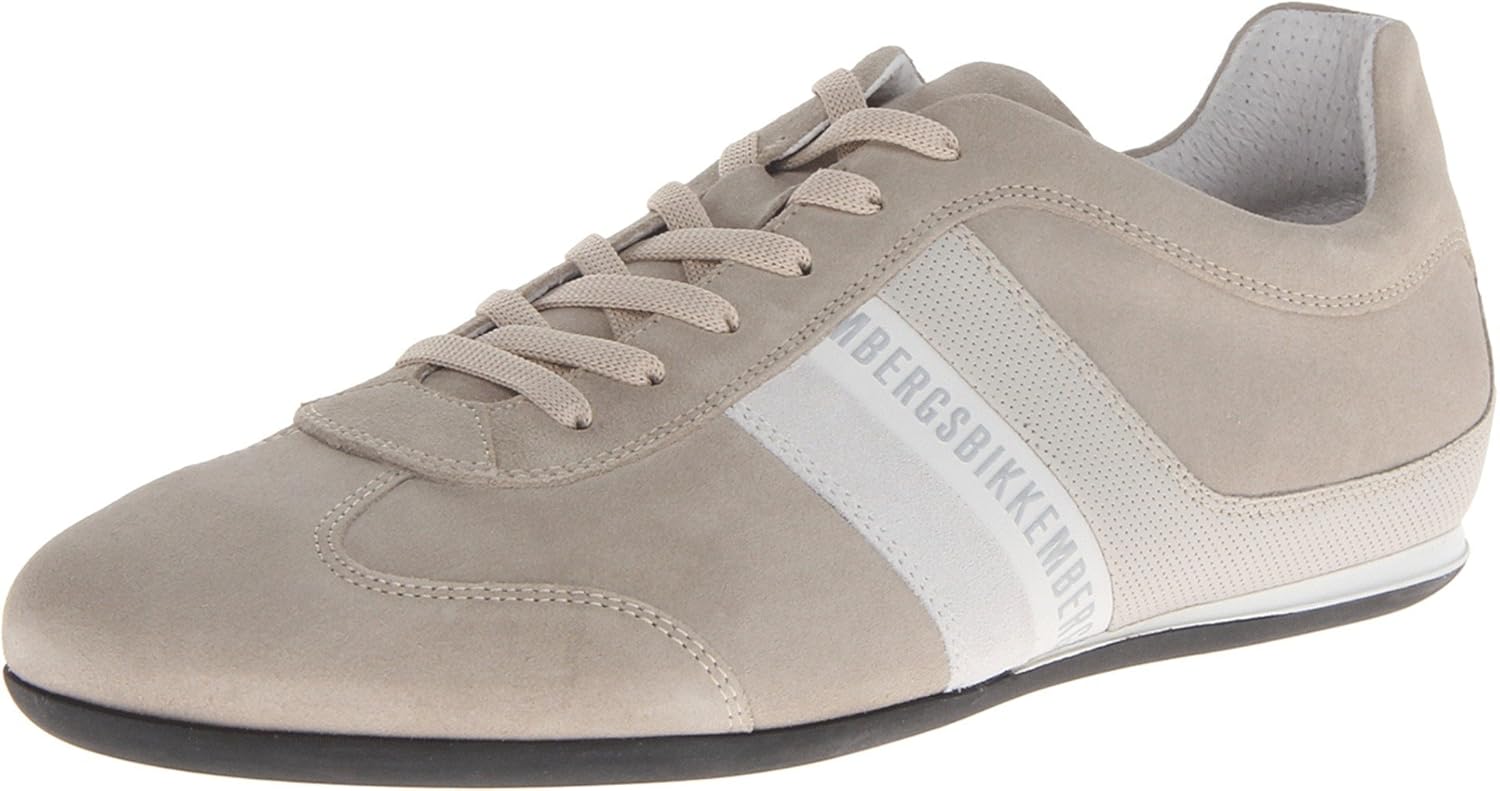 bikkembergs mens springer 98 low top trainer sand 43 (us 10) d
